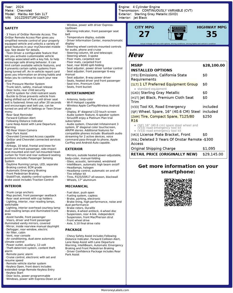 Used 2024 Chevrolet Malibu LT image 19