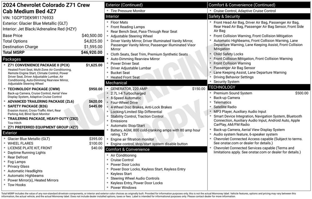 Used 2024 Chevrolet Colorado Z71 w/ Z71 Convenience Package 2 AWD/4WD image 35
