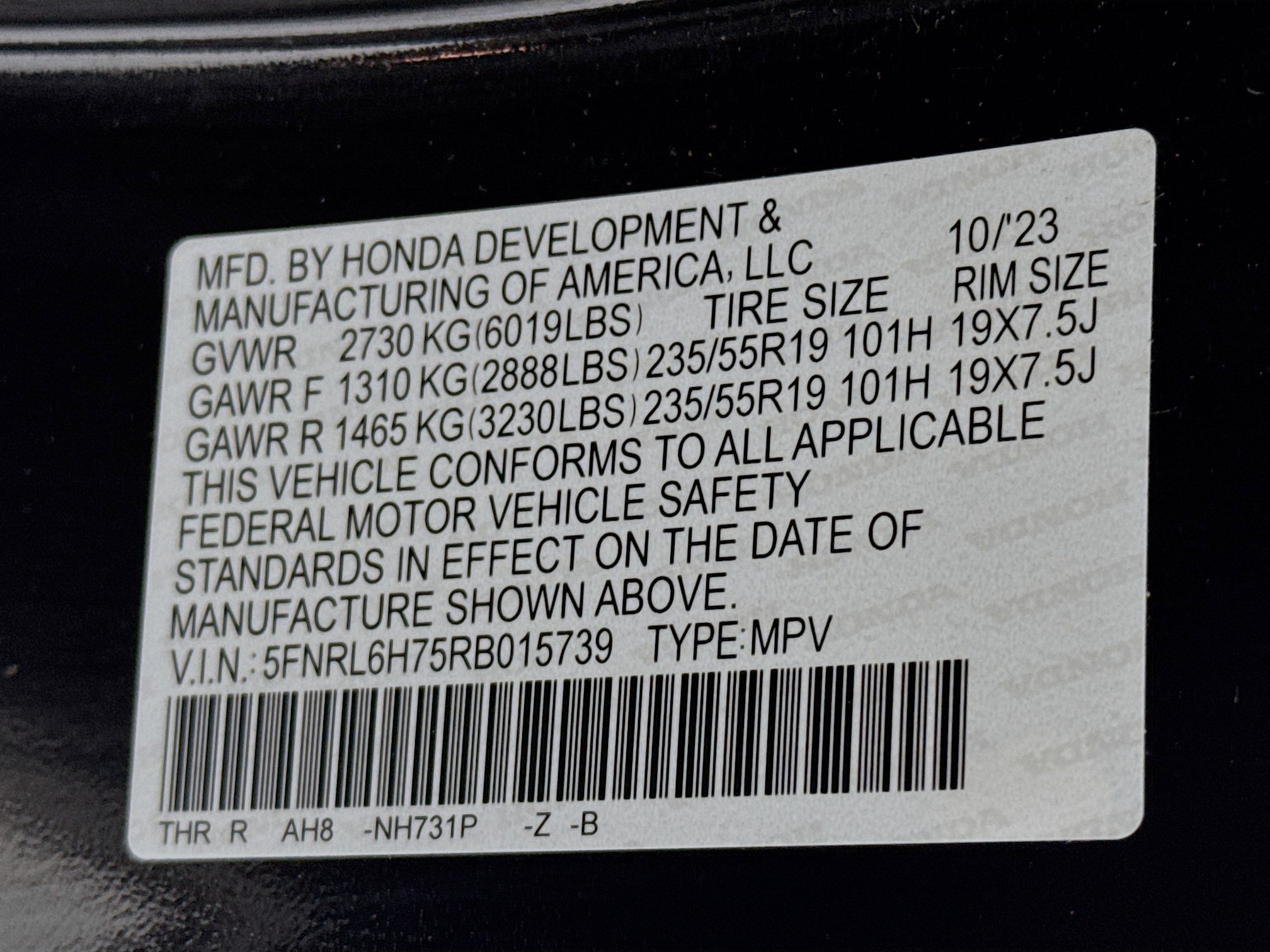 Certified 2024 Honda Odyssey Sport image 33