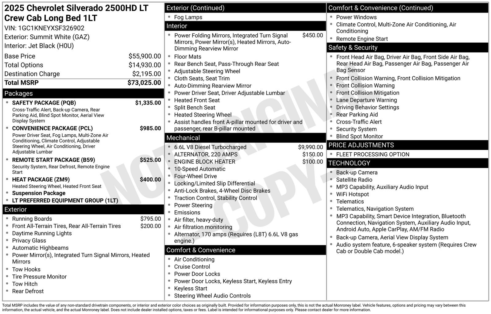 Used 2025 Chevrolet Silverado 2500 LT w/ Safety Package AWD/4WD image 39