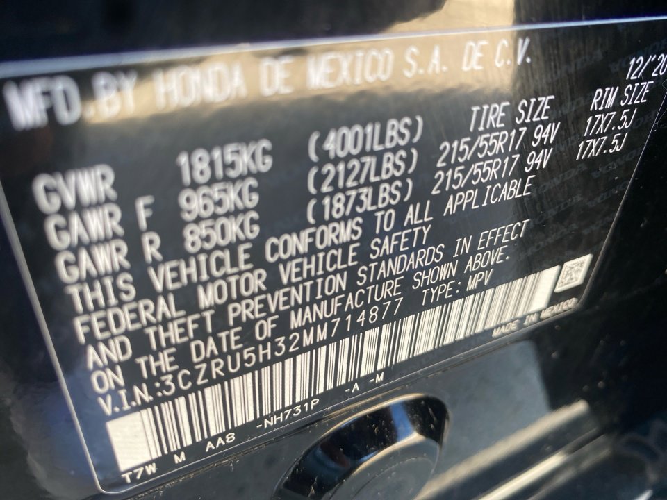 Certified 2021 Honda HR-V LX image 39