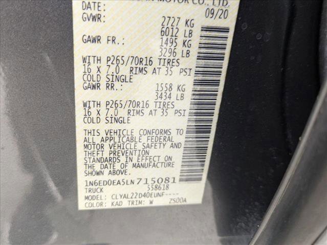 Used 2020 Nissan Frontier SV RWD image 23