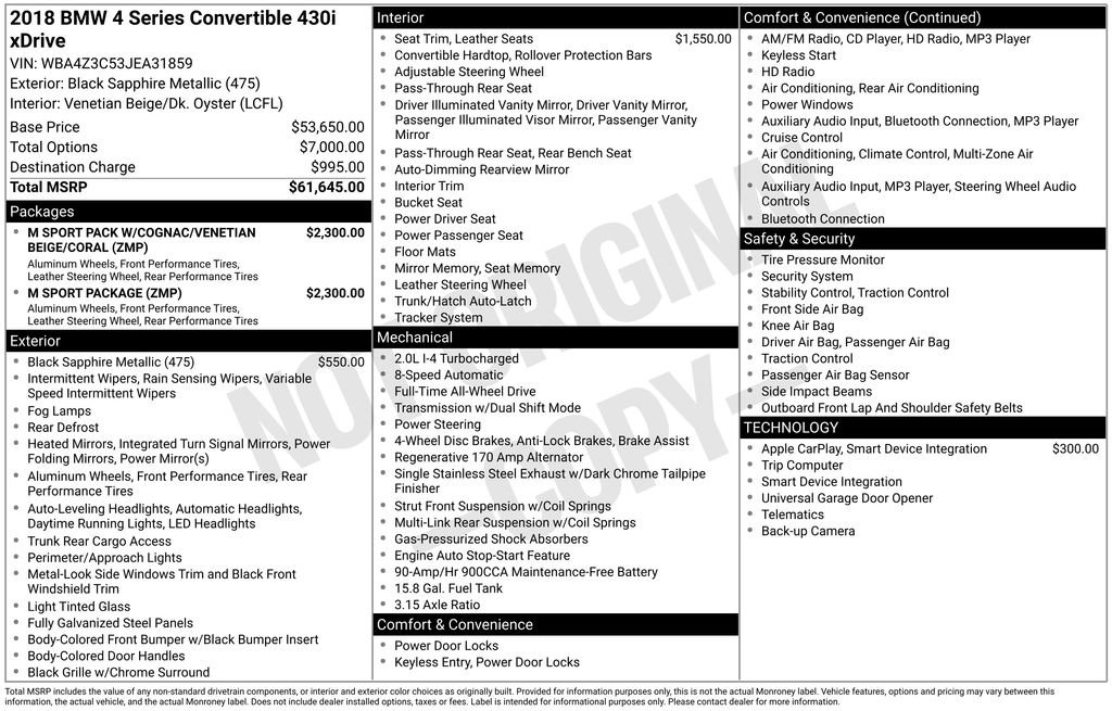 Used 2018 BMW 430i xDrive Convertible image 22