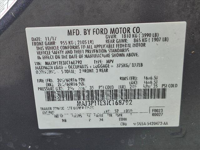 Used 2018 Ford EcoSport SE w/ Interior Protection Package FWD image 24