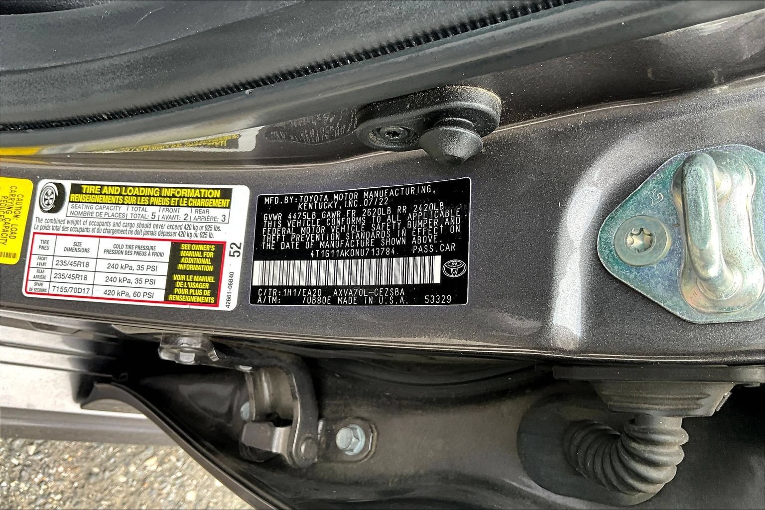 Used 2022 Toyota Camry SE FWD image 19