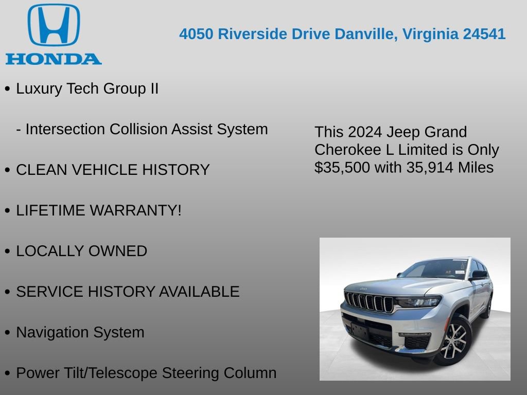 Used 2024 Jeep Grand Cherokee L Limited w/ Luxury Tech Group II AWD/4WD image 17