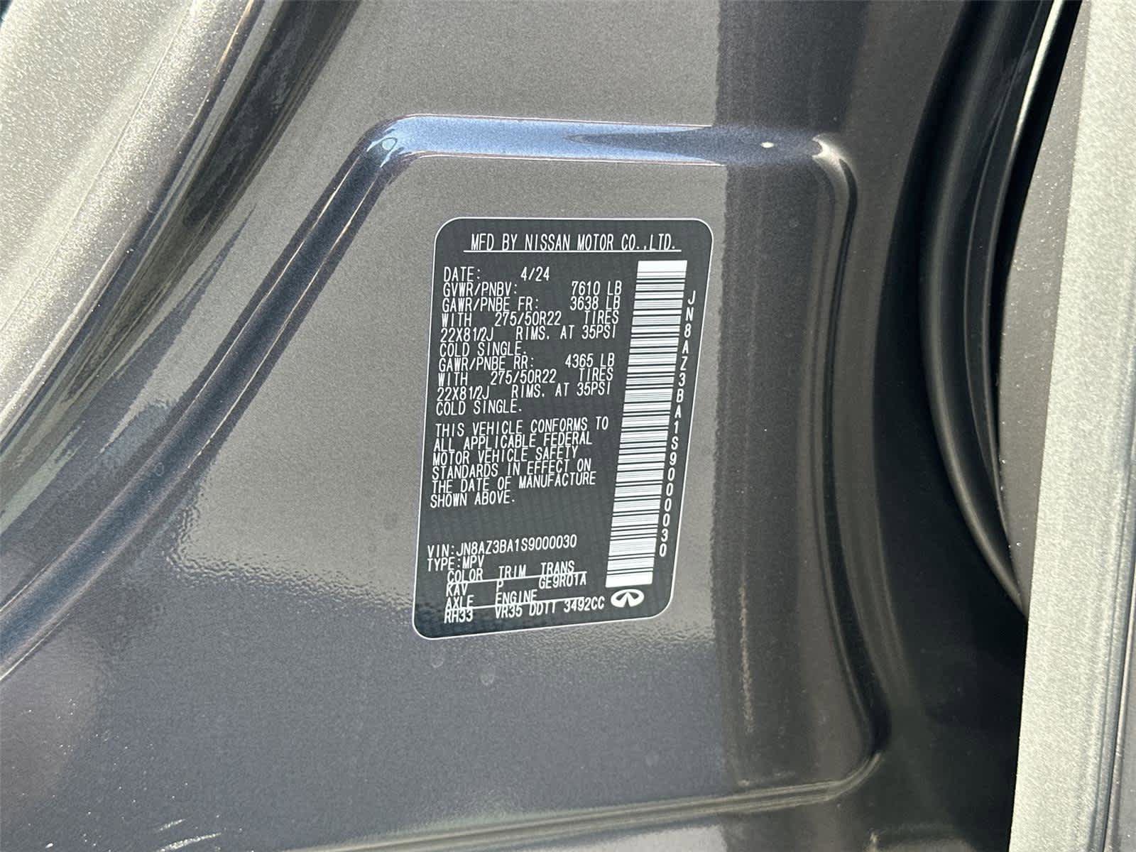 Used 2025 INFINITI QX80 Luxe RWD image 23