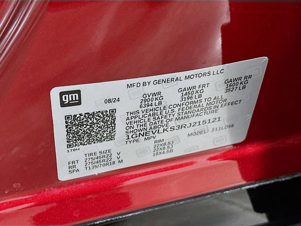 Used 2024 Chevrolet Traverse RS w/ LPO, Floor Liner Package AWD/4WD image 35