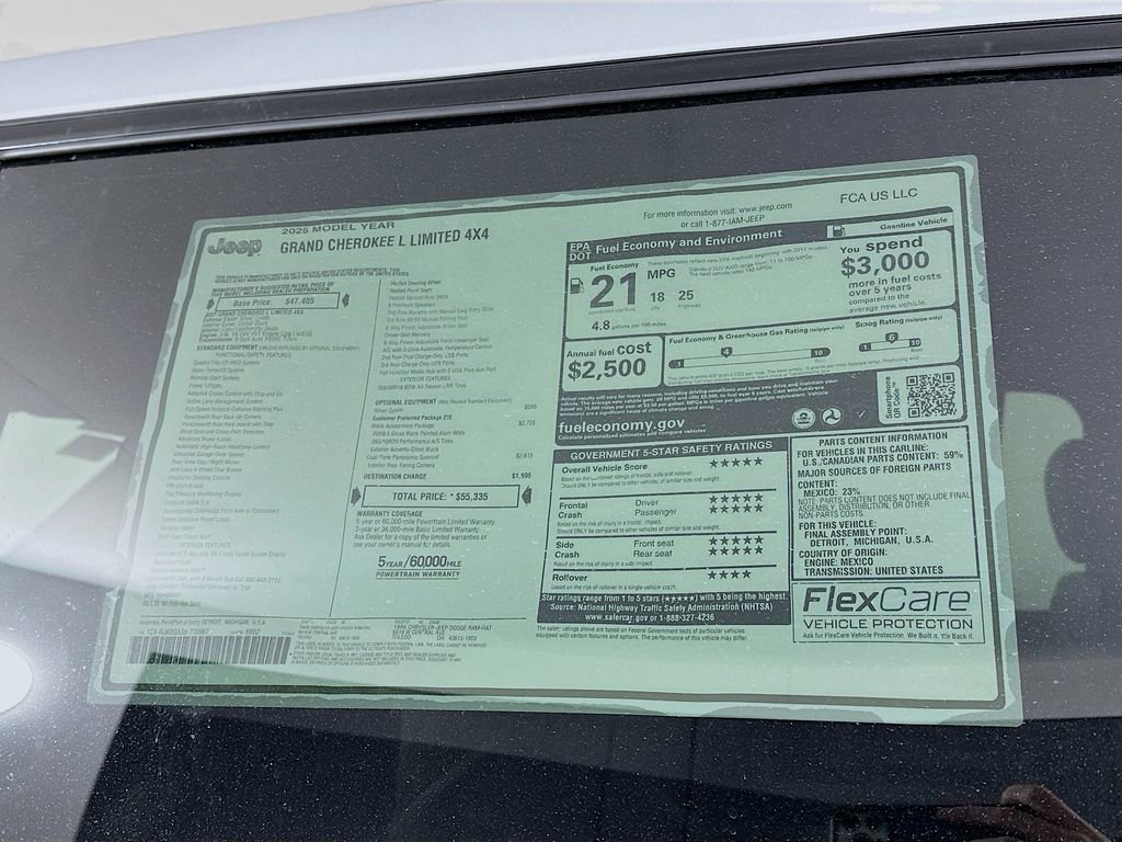 New 2025 Jeep Grand Cherokee L Limited w/ Black Appearance Package image 13