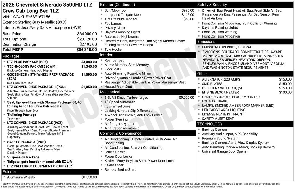 Used 2025 Chevrolet Silverado 3500 LTZ w/ LTZ Plus Package image 50