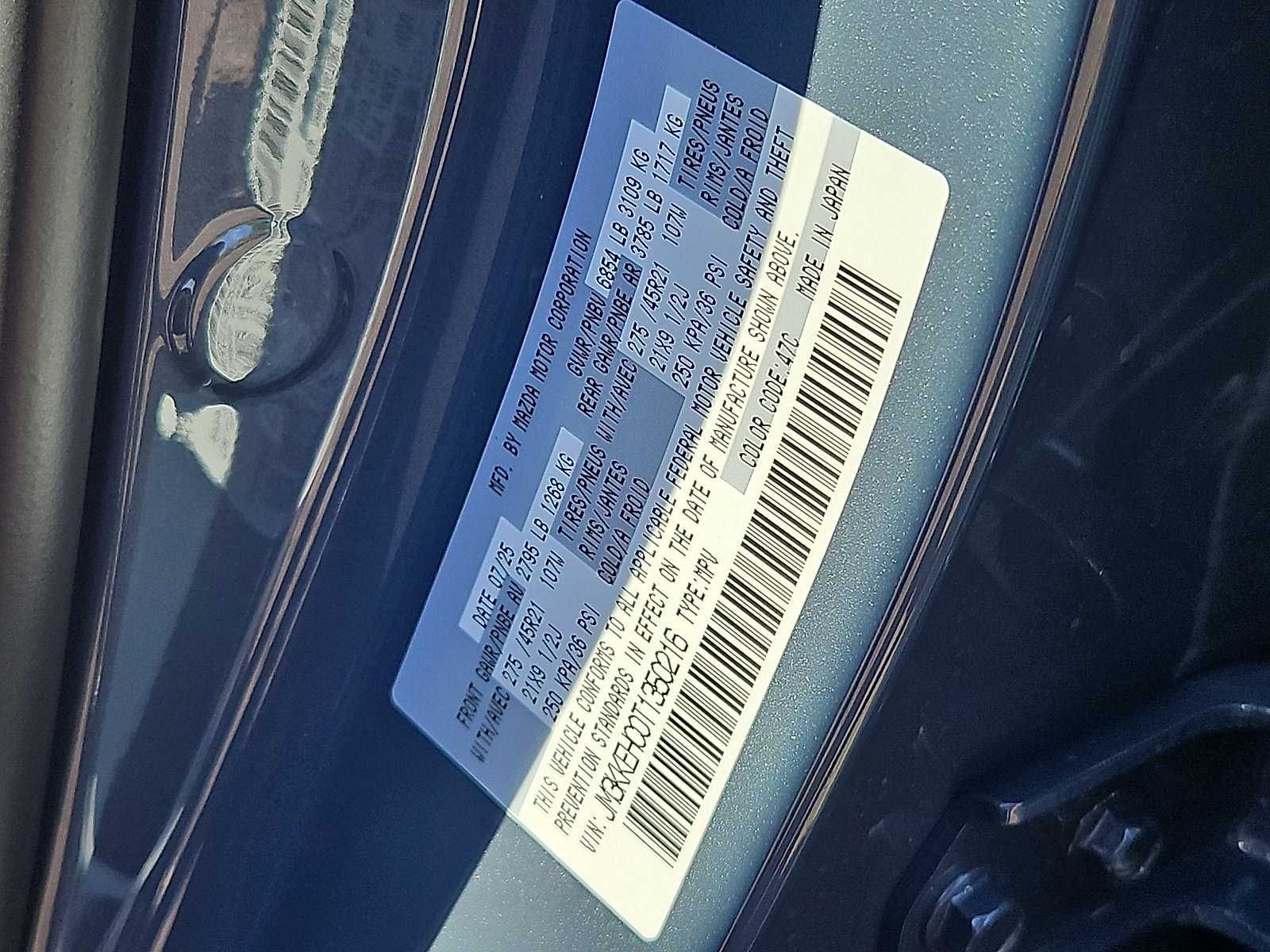 New 2026 MAZDA CX-90 3.3 Turbo S w/ Premium Plus image 20