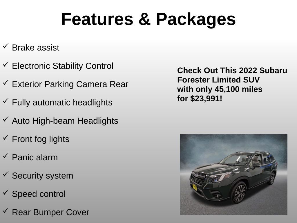 Used 2022 Subaru Forester Limited w/ Popular Package #3 image 25