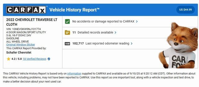 Used 2022 Chevrolet Traverse LT image 5