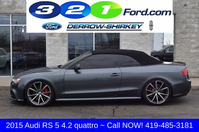 Used 2015 Audi RS 5 Cabriolet w/ Black Optic Plus Package AWD/4WD image 3