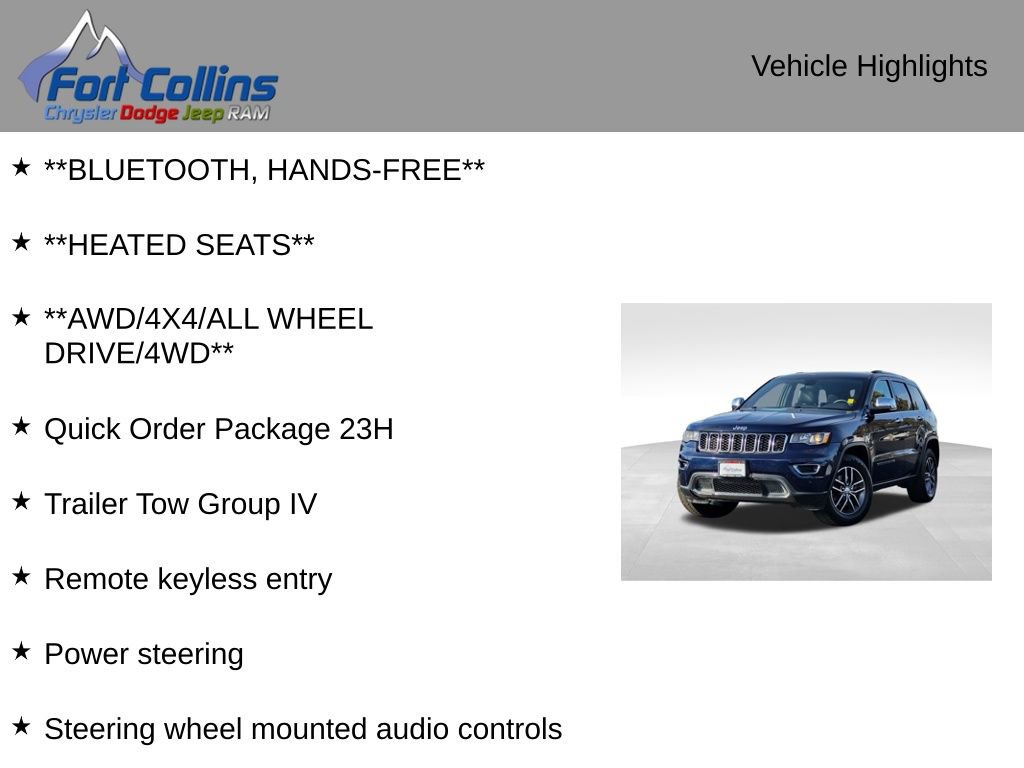 Used 2017 Jeep Grand Cherokee Limited w/ Trailer Tow Group IV image 4