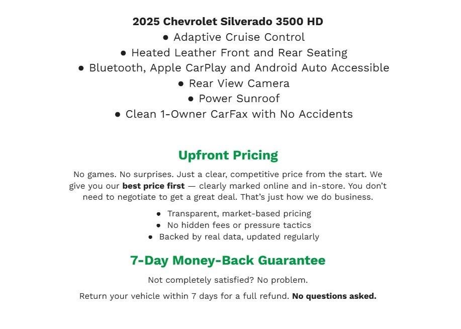 Certified 2025 Chevrolet Silverado 3500 High Country w/ High Country Premium Package image 2