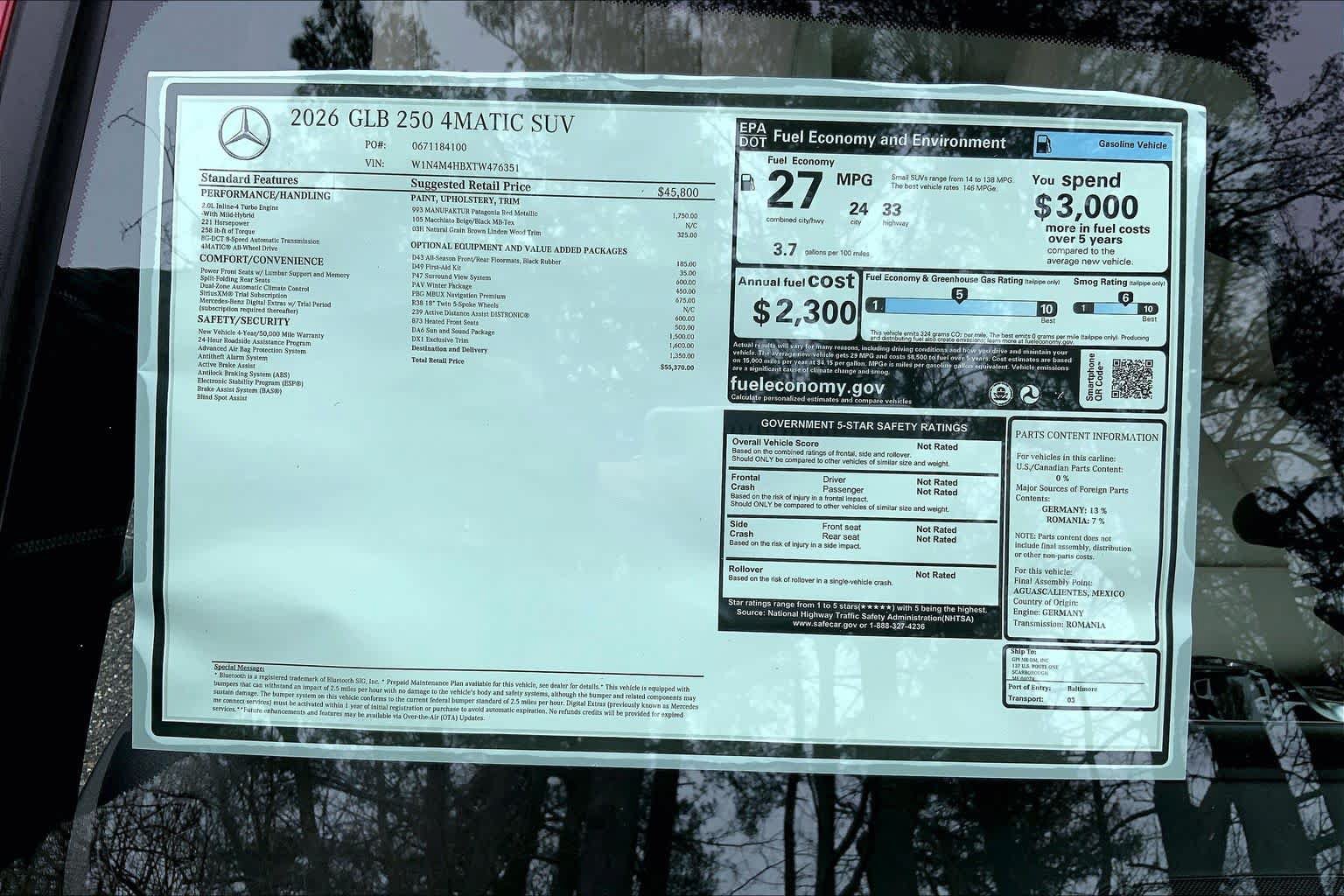 New 2026 Mercedes-Benz GLB 250 4MATIC image 26