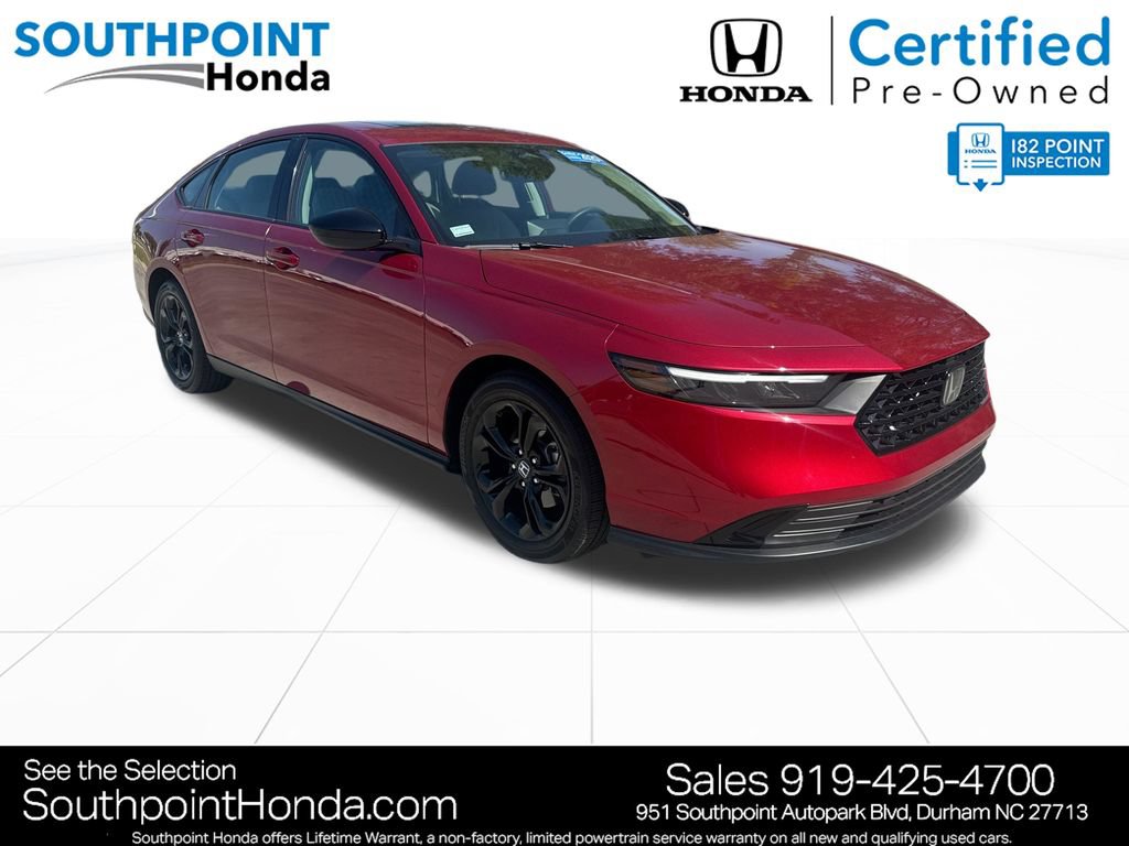 Certified 2025 Honda Accord SE image 1