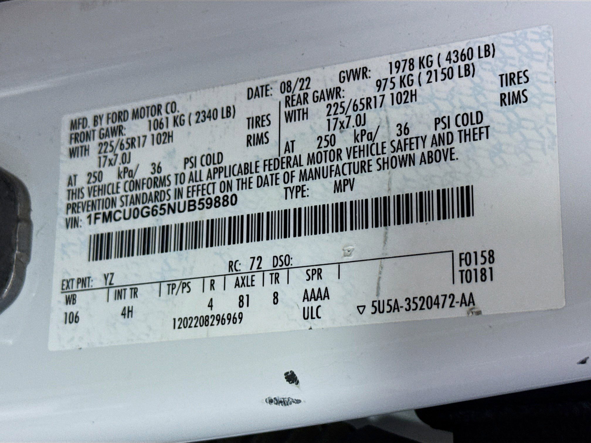 Used 2022 Ford Escape SE image 40