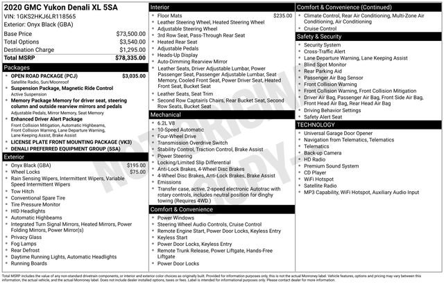 Used 2020 GMC Yukon XL Denali w/ Open Road Package image 54