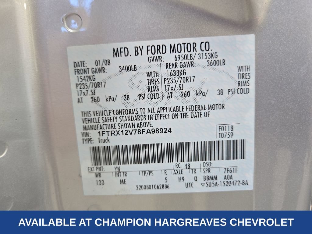 Used 2008 Ford F150 XLT RWD image 42