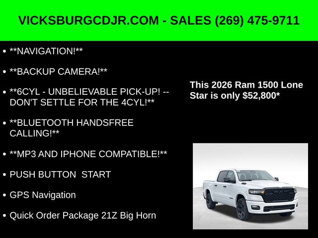New 2026 RAM 1500 4x4 Crew Cab image 5