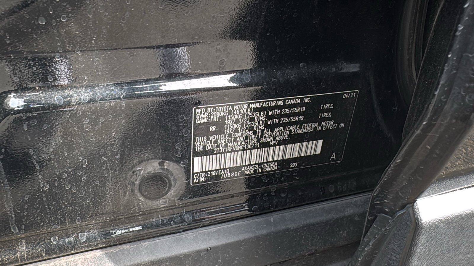 Used 2021 Toyota RAV4 Limited FWD image 21