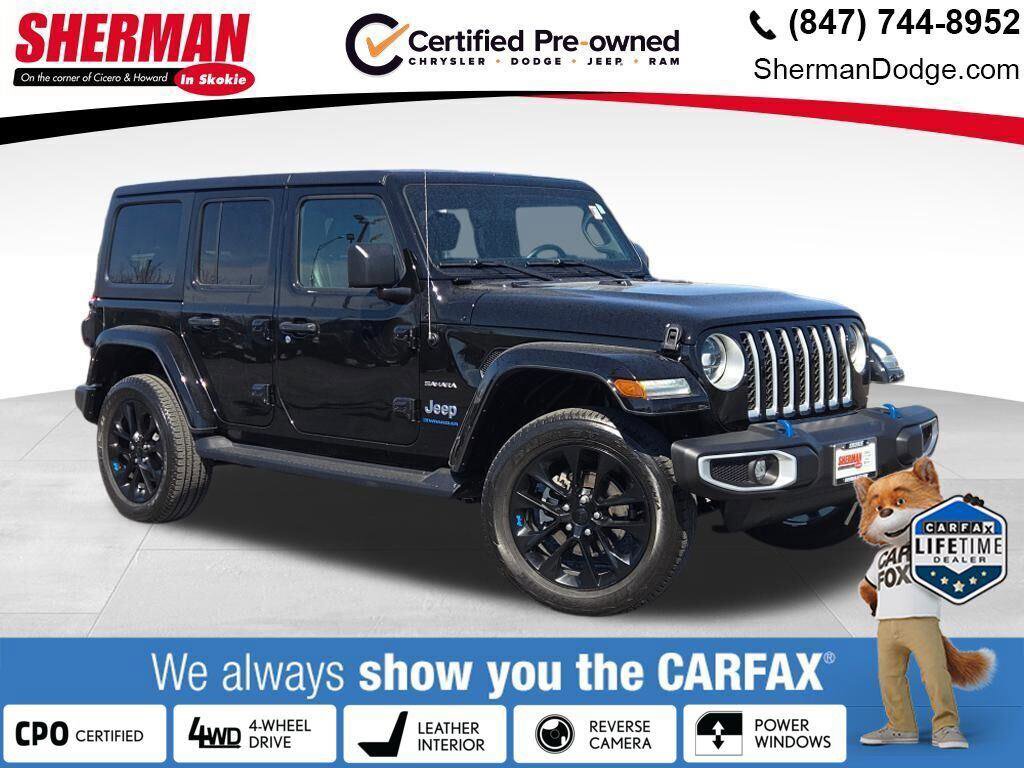 Certified 2023 Jeep Wrangler Sahara w/ Cold Weather Group image 1