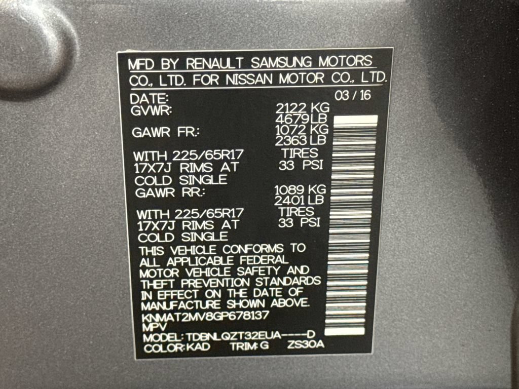 Used 2016 Nissan Rogue SV AWD/4WD image 27