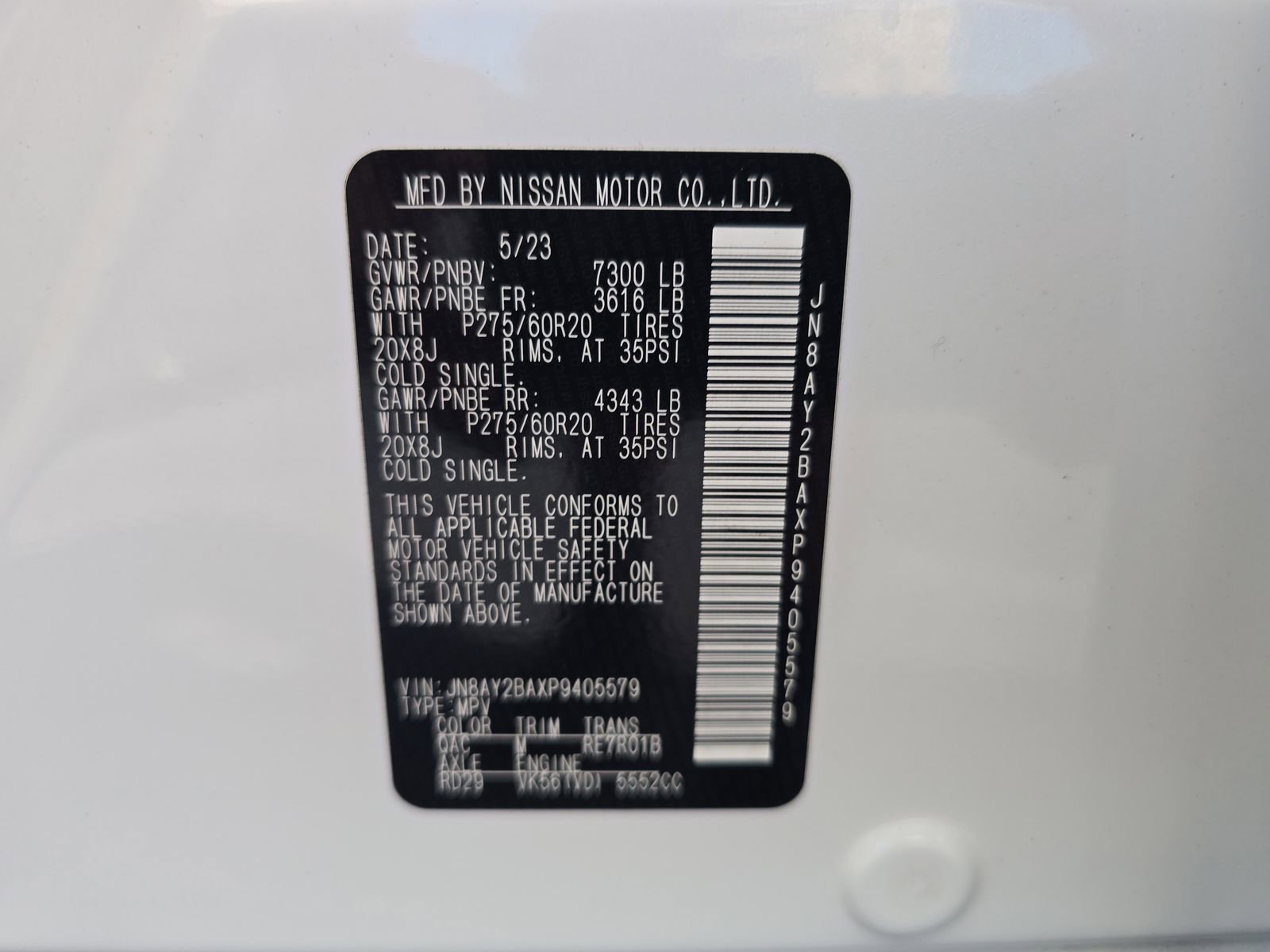 Used 2023 Nissan Armada SL w/ Captain's Chairs Package image 32