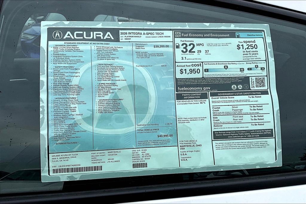 New 2026 Acura Integra A-Spec image 29