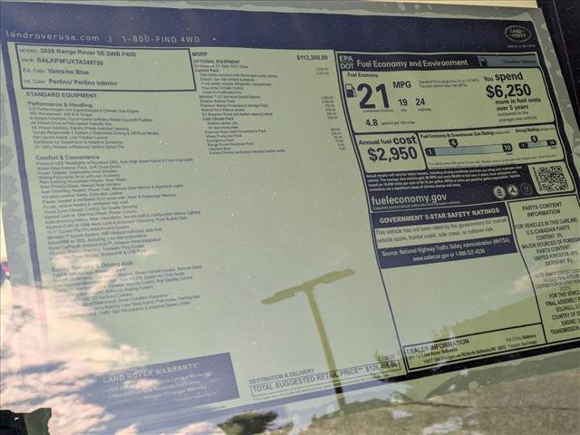 New 2026 Land Rover Range Rover SE image 19