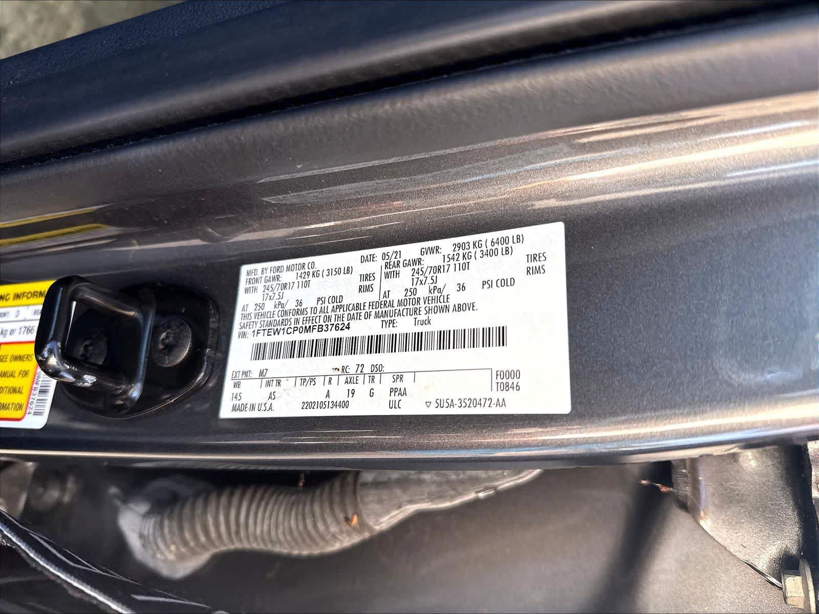 Used 2021 Ford F150 XL w/ Equipment Group 101A High RWD image 18