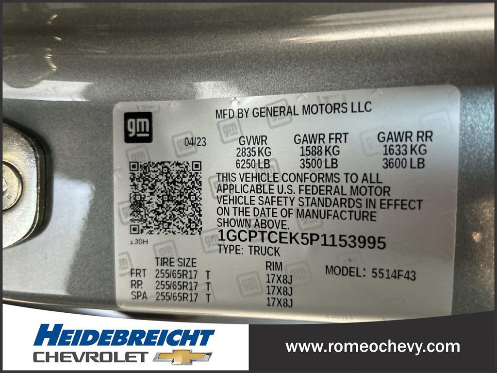 Used 2023 Chevrolet Colorado LT w/ LT Convenience Package II AWD/4WD image 8