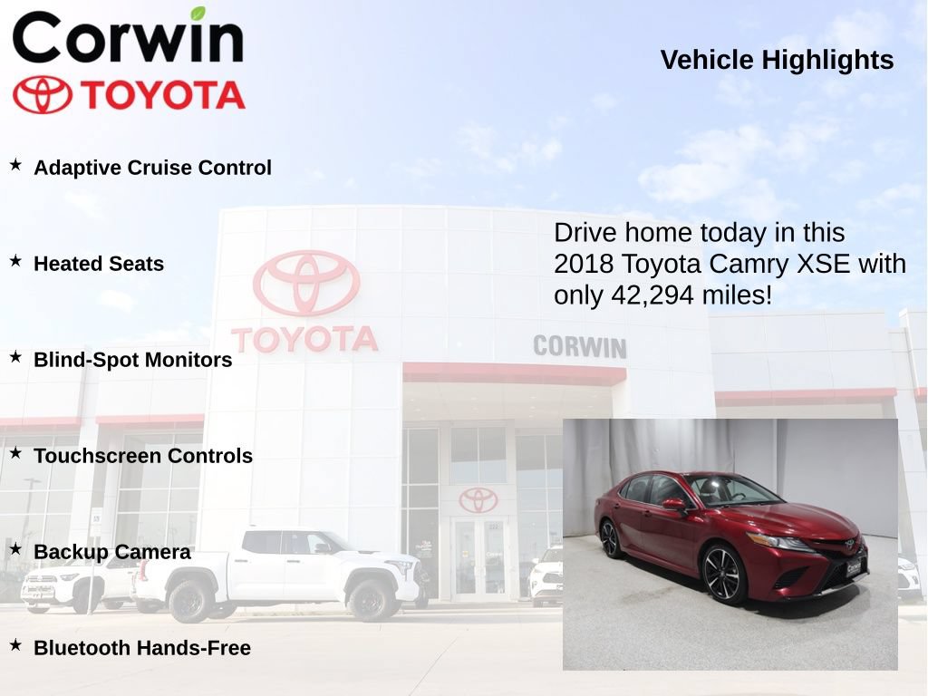 Used 2018 Toyota Camry XSE FWD image 6