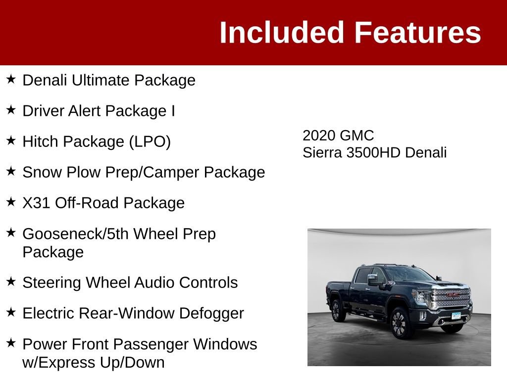 Used 2020 GMC Sierra 3500 Denali w/ Denali Ultimate Package AWD/4WD image 4