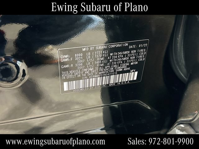 Used 2022 Subaru Ascent Limited w/ Technology Package AWD/4WD image 34
