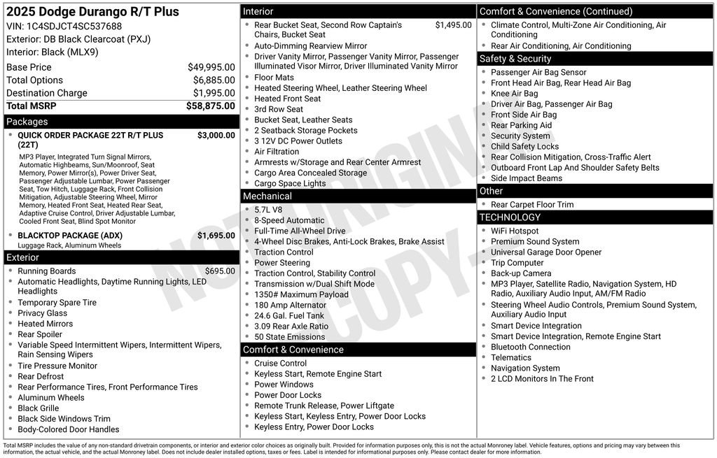 Certified 2025 Dodge Durango R/T AWD/4WD image 46