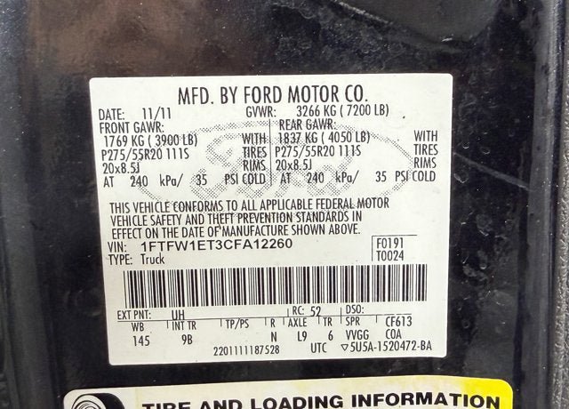 Used 2012 Ford F150 Platinum AWD/4WD image 14