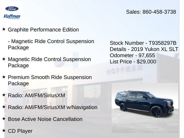 Used 2019 GMC Yukon XL SLT w/ Graphite Performance Edition AWD/4WD image 30