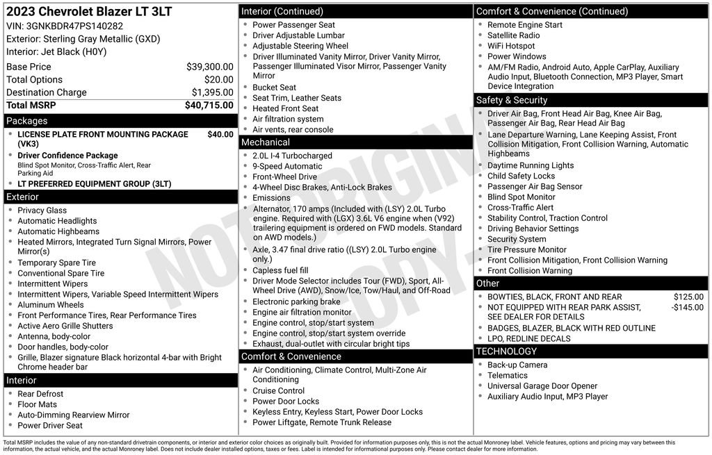 Certified 2023 Chevrolet Blazer LT image 37