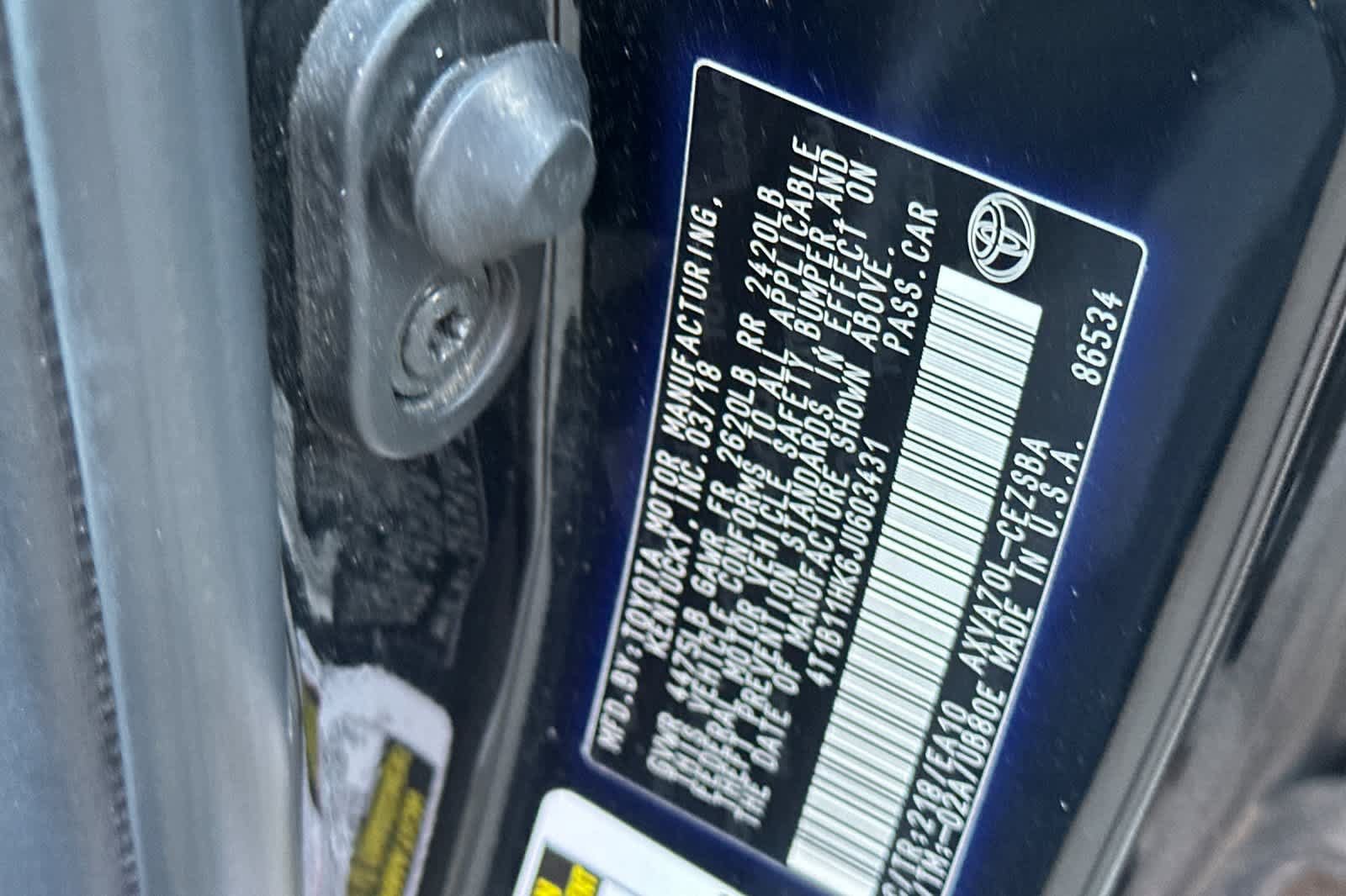 Used 2018 Toyota Camry SE FWD image 27