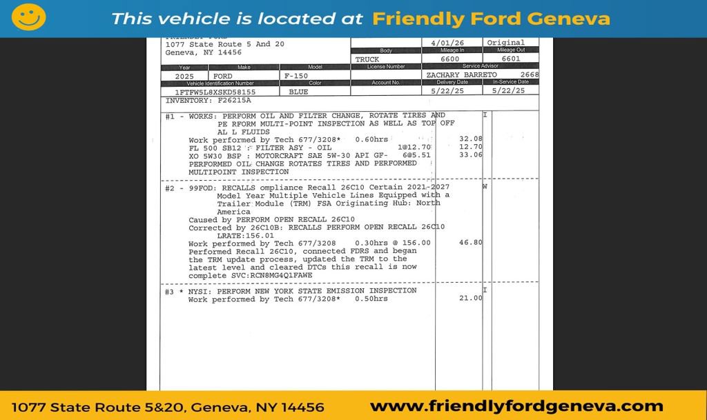 Used 2025 Ford F150 Lariat w/ Equipment Group 501A Mid AWD/4WD image 4