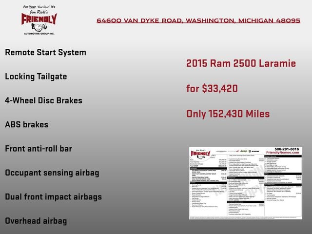 Used 2015 RAM 2500 Laramie AWD/4WD image 8