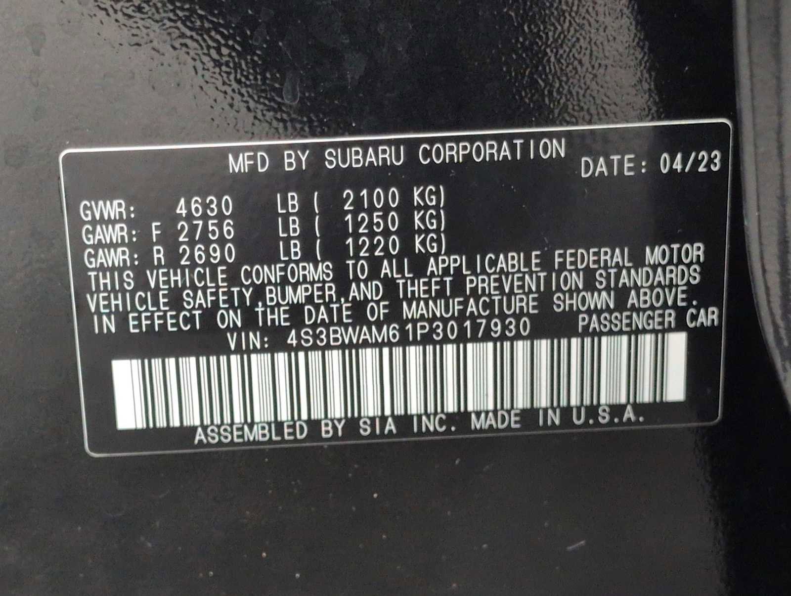 Used 2023 Subaru Legacy Limited AWD/4WD image 33