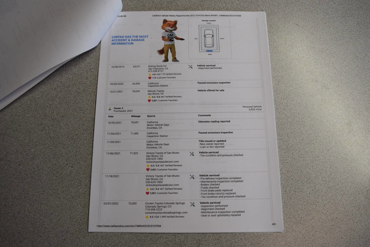 Used 2012 Toyota RAV4 Sport w/ Premium Pkg AWD/4WD image 89