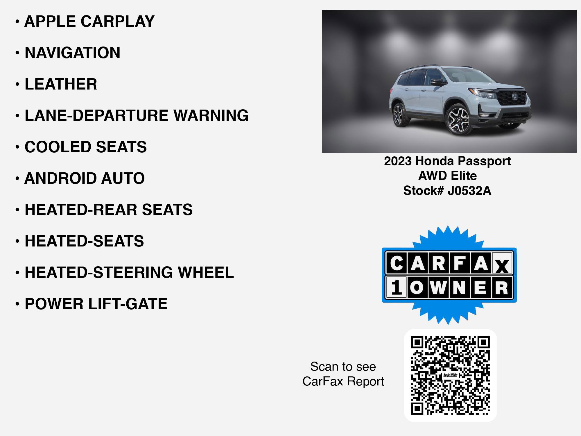 Used 2023 Honda Passport Elite image 7