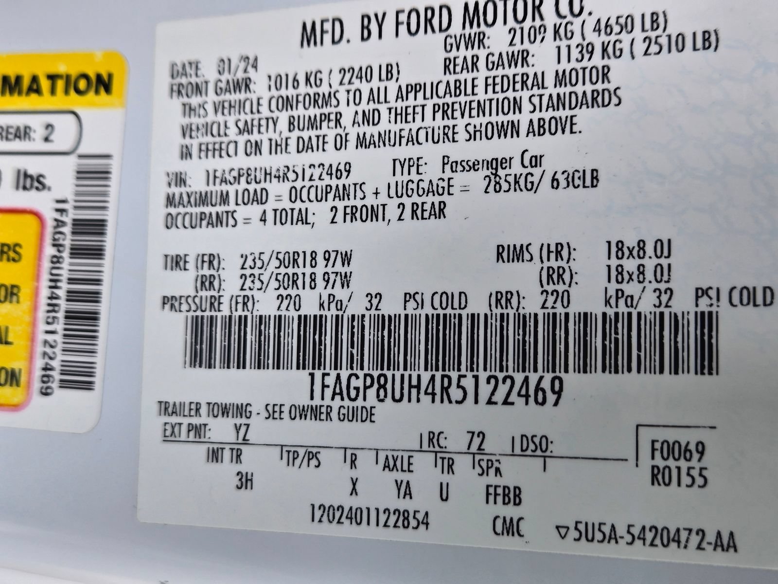 Used 2024 Ford Mustang Premium RWD image 30