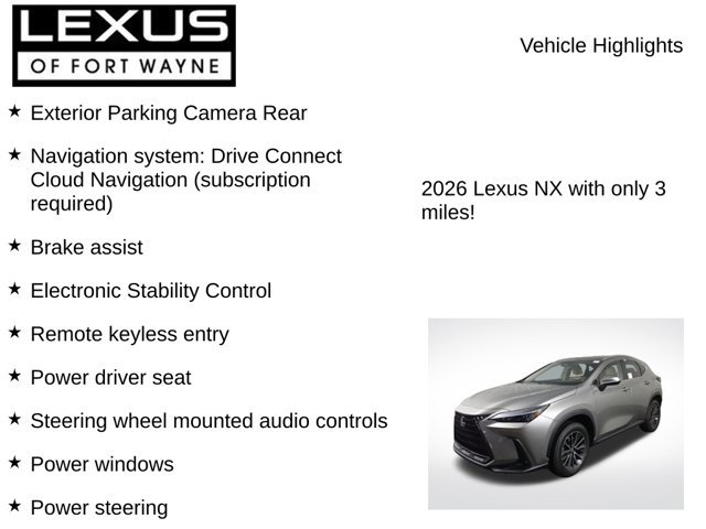 New 2026 Lexus NX 350 AWD w/ Accessory Package (2T) image 8