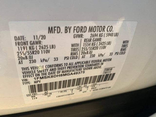Used 2021 Ford Explorer XLT w/ Equipment Group 202A AWD/4WD image 33